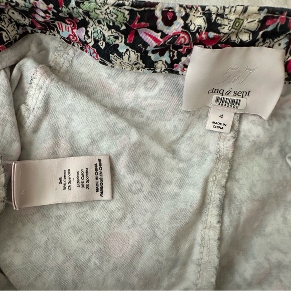 Cinq à Sept Penny Floral Shorts Size 4 - Picture 6 of 13